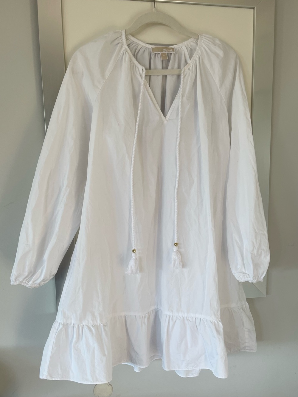 Michael Kors long-sleeve tunic coverup sun dress